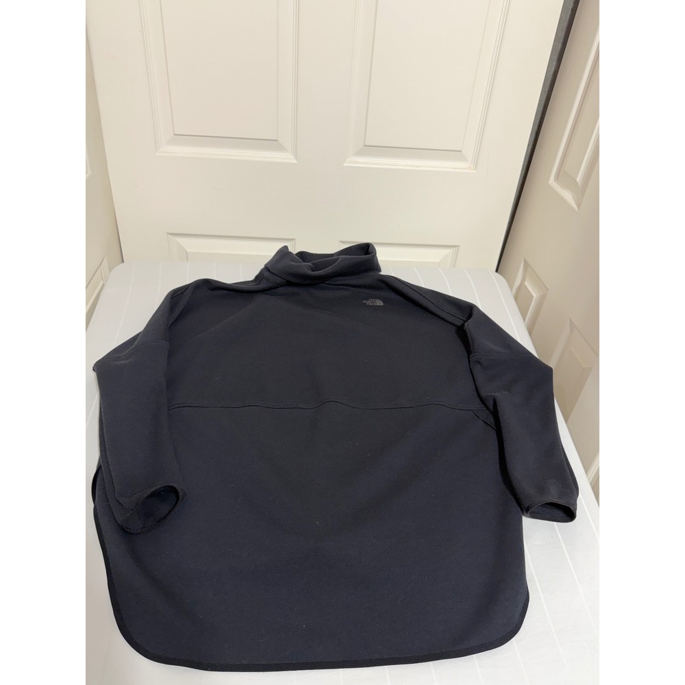 The North Face City Standard Poncho Black Funnel Neck Oversized Sweatshirt M/L - Picture 5 of 6